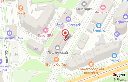 Логистическая компания Аривист в Нижегородском районе на карте