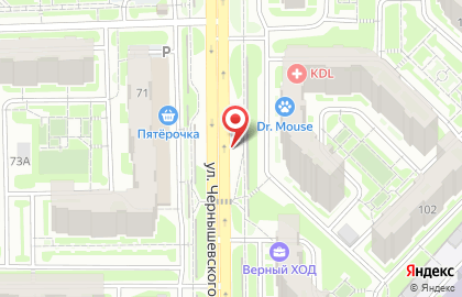 Продуктовый магазин на ул. Чернышевского, 104/2 на карте