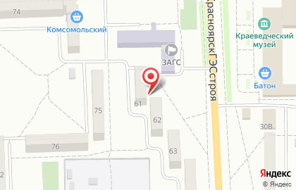 Продуктовый магазин Владимировский на карте