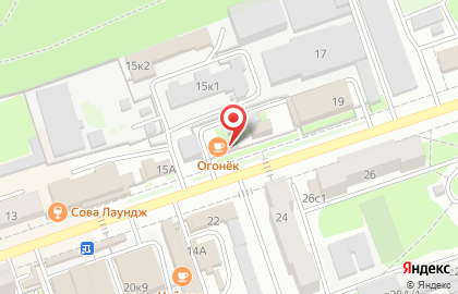 Кафе Огонёк на Октябрьской улице на карте