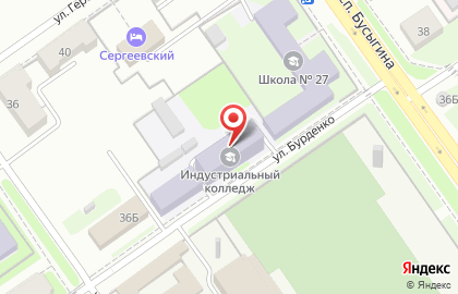 Нижегородский индустриальный колледж в Автозаводском районе на карте