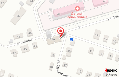 Продовольственный магазин У башни на улице Ленина на карте