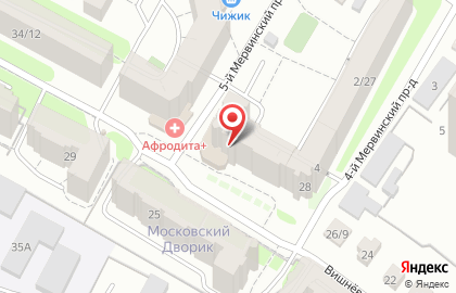 Геометрия на Вишнёвой улице на карте