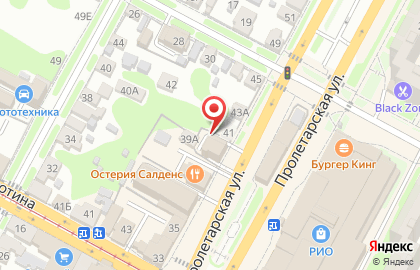 Энфорта на Пролетарской улице на карте