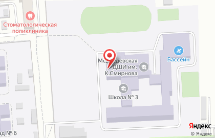 Медведевская ДЮСШ по плаванию на карте