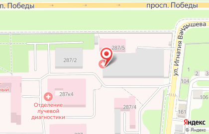 Станция скорой медицинской помощи в Калининском районе на карте