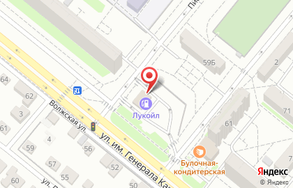 Волгоградский филиал Банкомат, КБ Петрокоммерц на улице Карбышева, 59б на карте