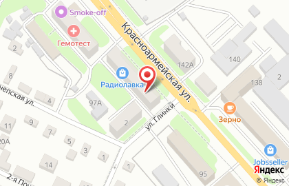 Продовольственный магазин Домашний на Красноармейской улице на карте