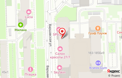 Клиника лазерной эпиляции и косметологии SkySkin Clinic на Московском проспекте на карте