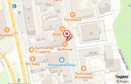 Девушка в кафе в Советском районе на карте
