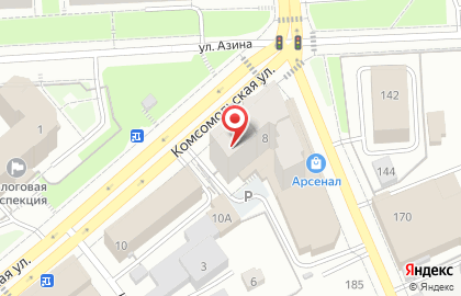 Городская Аптека №107 на Комсомольской улице на карте
