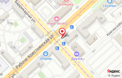 Билборды (6х3 м) от РА Экспресс-Сити на Рабоче-Крестьянской улице на карте