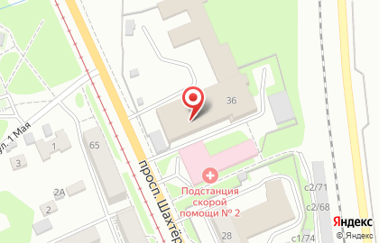Интернет-магазин Аквапро42.рф на улице Шахтёров на карте