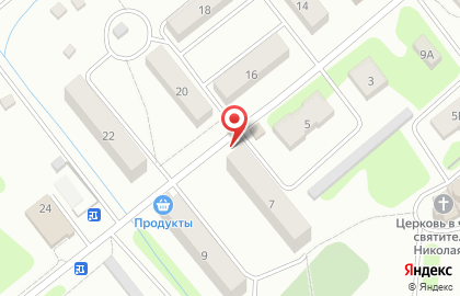 Продуктовый киоск в Никольском на карте