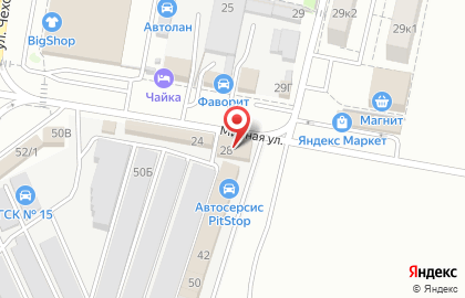 Автоцентр PitSTOP на Мирной улице на карте