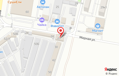 Автоцентр PitSTOP на Мирной улице на карте