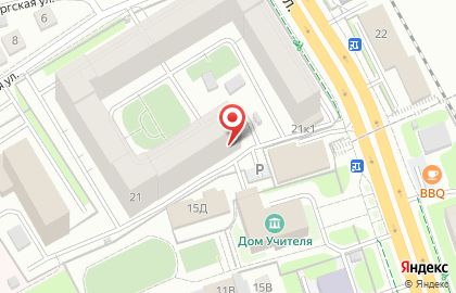 Универсам в Новосибирске на карте