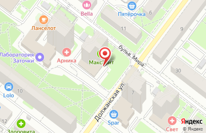Продуктовый магазин Сириус на бульваре Мира на карте