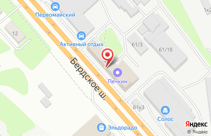 Аква Маркет в Советском районе на карте