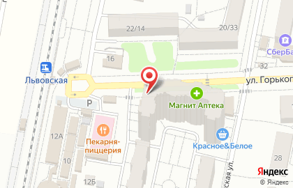 Салон сотовой связи МегаФон на улице Горького на карте