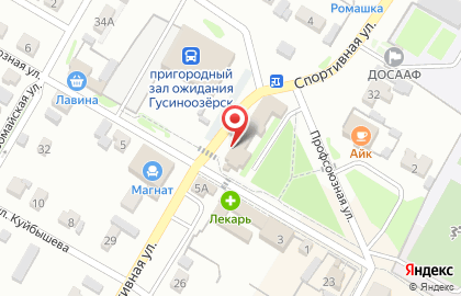 Продовольственный магазин Сибирь на Спортивной улице на карте