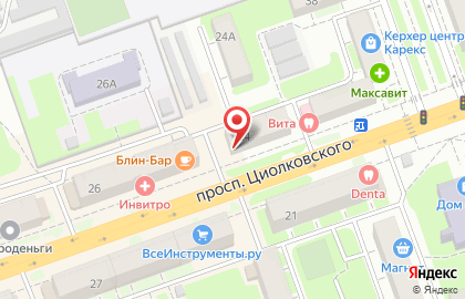Магазин инструмента и оборудования ТМК на проспекте Циолковского на карте