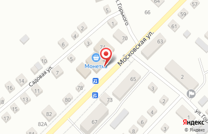 Супермаркет Монетка на Московской улице на карте