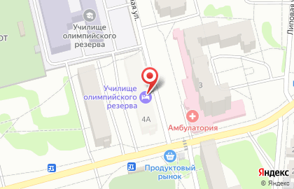 Общежитие, Училище олимпийского резерва на карте