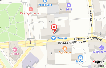 Лидия на Ленинградском шоссе на карте