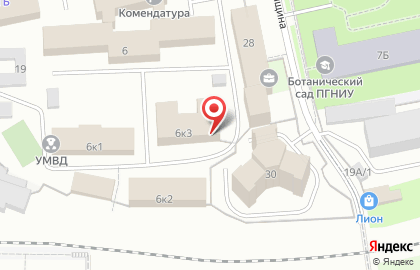 Пермское линейное управление МВД России в Дзержинском районе на карте