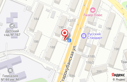 Продовольственный магазин Агрокомплекс Выселковский на Старокубанской улице на карте