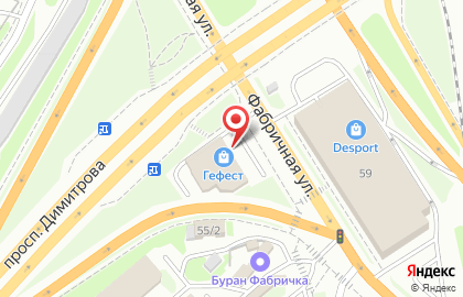 Фирменный магазин Гефест-Онлайн на Площади Гарина-Михайловского на карте