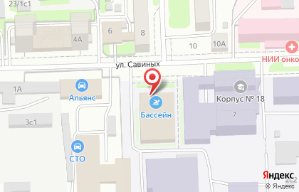 Национальный исследовательский Томский политехнический университет на улице Савиных на карте