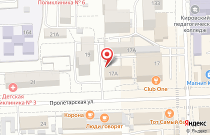 Магазин эротических товаров Интим & Эротик на Пролетарской улице на карте