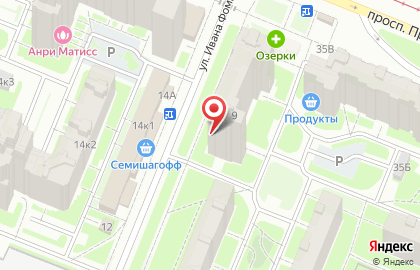 Теплолюкс Северо-запад на улице Ивана Фомина на карте