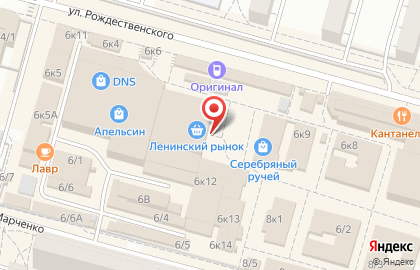 Ленинский рынок в Омске на карте