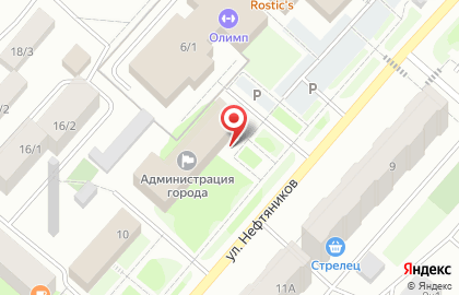 Управление по бюджетному учету администрации г. Мегиона на карте