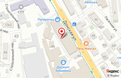 Чашка на Донской улице на карте