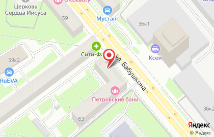 Зоомагазин Minizoomarket на улице Бабушкина на карте