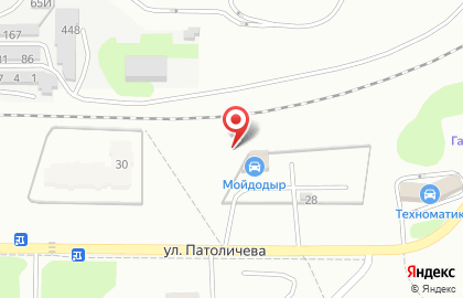 Автомойка на ул. Комбрига Патоличева, 29Б на карте