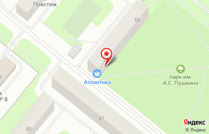 Продуктовый магазин Атлантика на карте