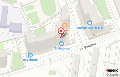 Текстиль Рум (Москва) на улице Войкова на карте