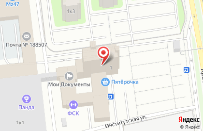 Участковый пункт полиции №16 на Институтской улице на карте
