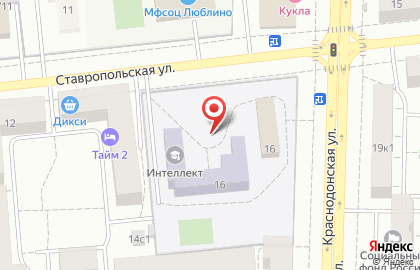 Мико на Ставропольской улице на карте