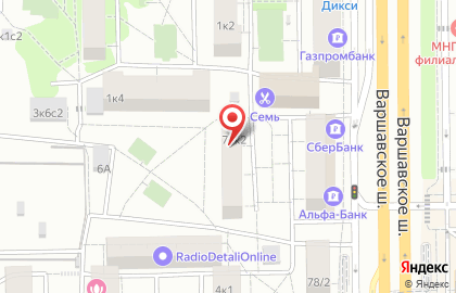 Коворкинг-центр НКО на Варшавском шоссе на карте
