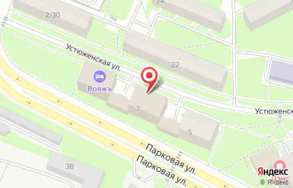 Гостиница Глория в Череповце на карте