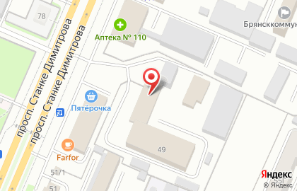 Пожарная часть в Советском районе на карте