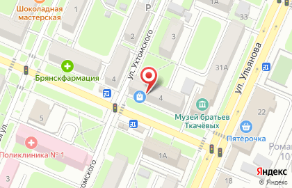 Мебельный салон Авангард в переулке Куйбышева на карте