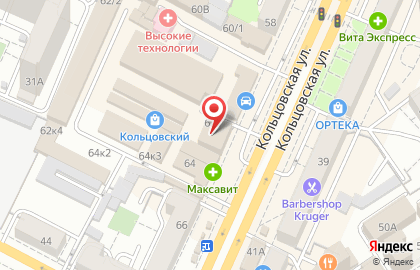 Компания Дуэт на Кольцовской улице на карте