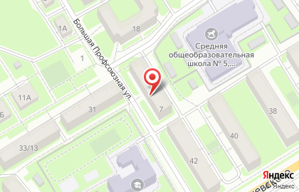 Городская библиотека №1 в Серпухове на карте